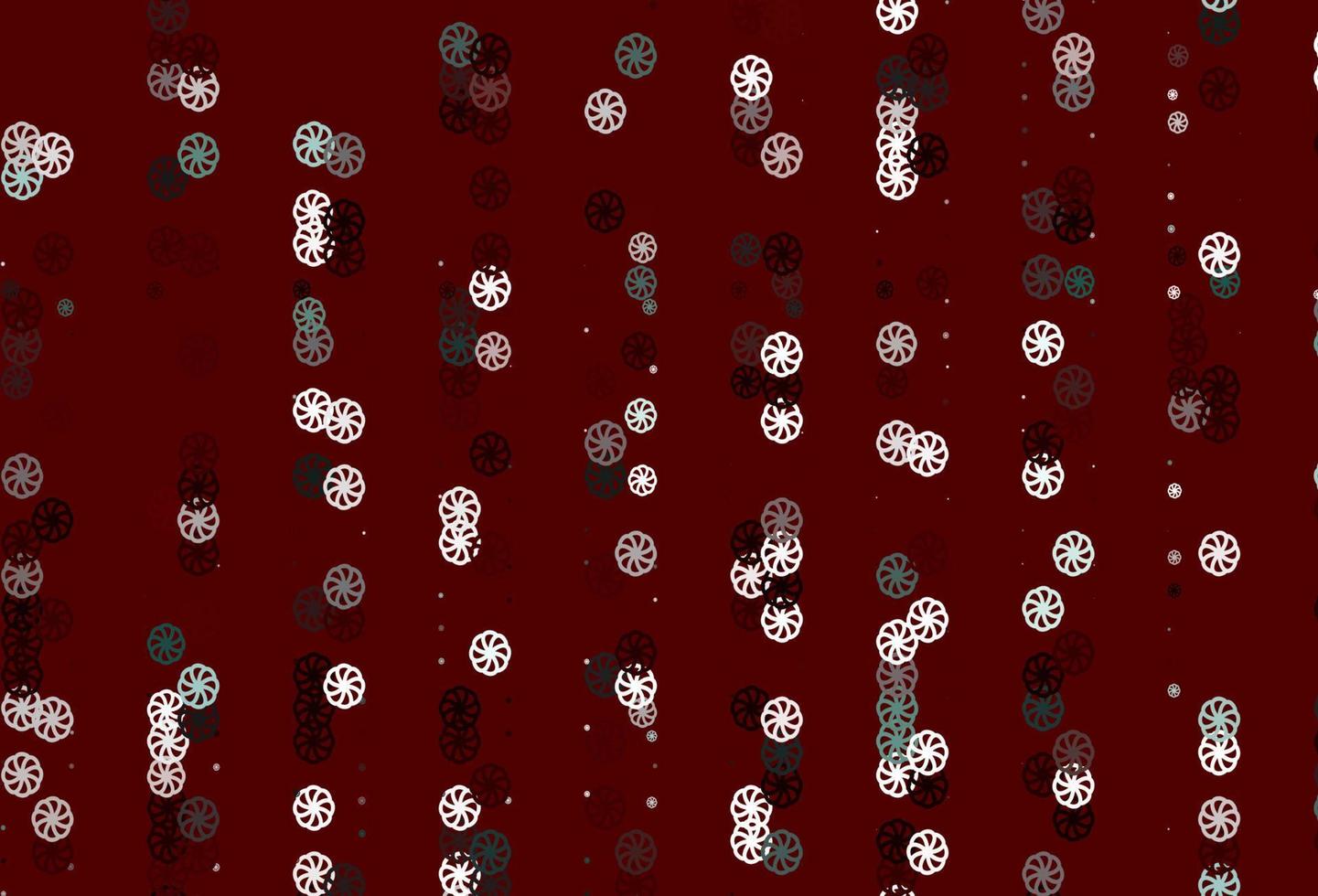 Light Red vector template with ice snowflakes.