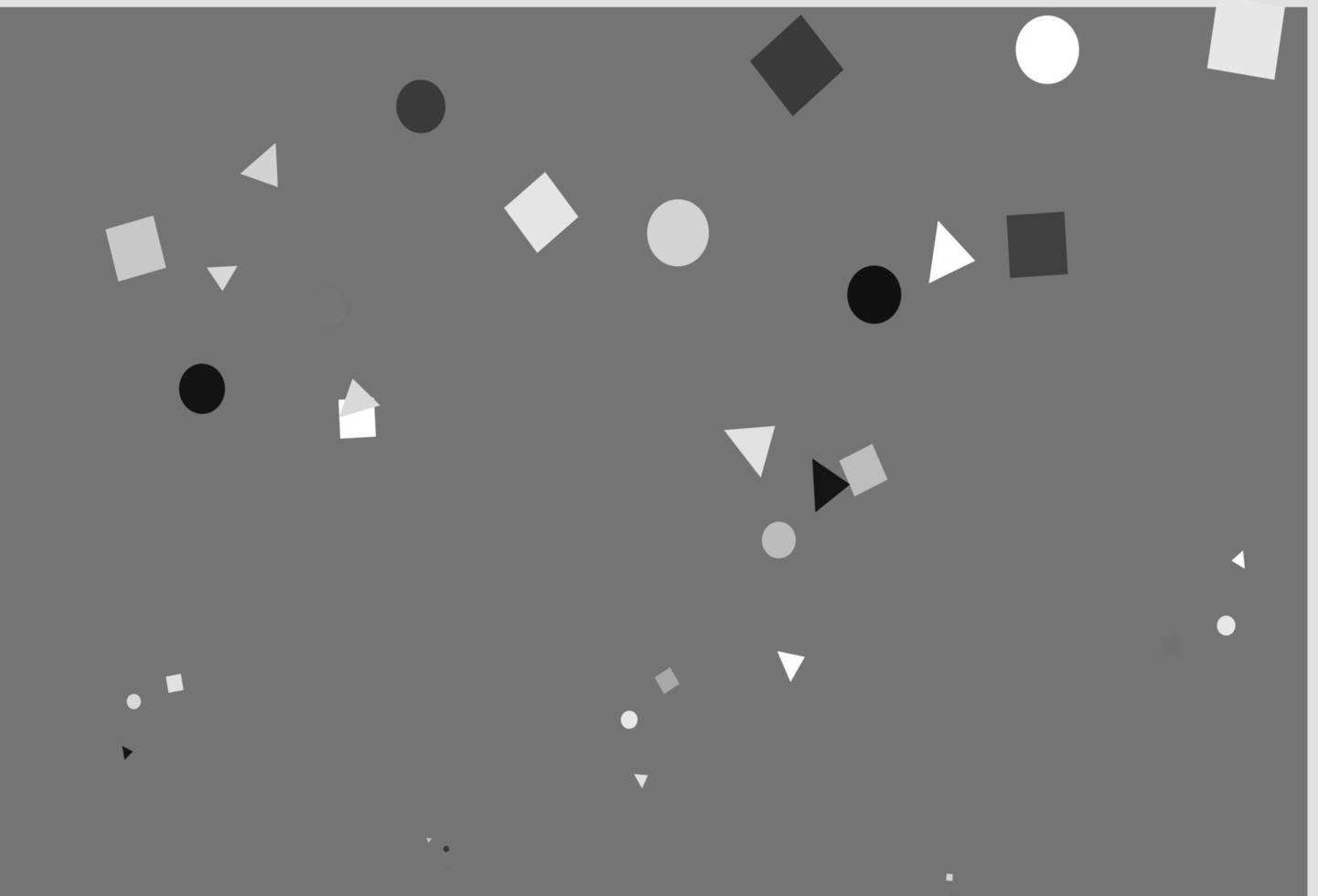 Light Silver, Gray vector template with crystals, circles, squares.