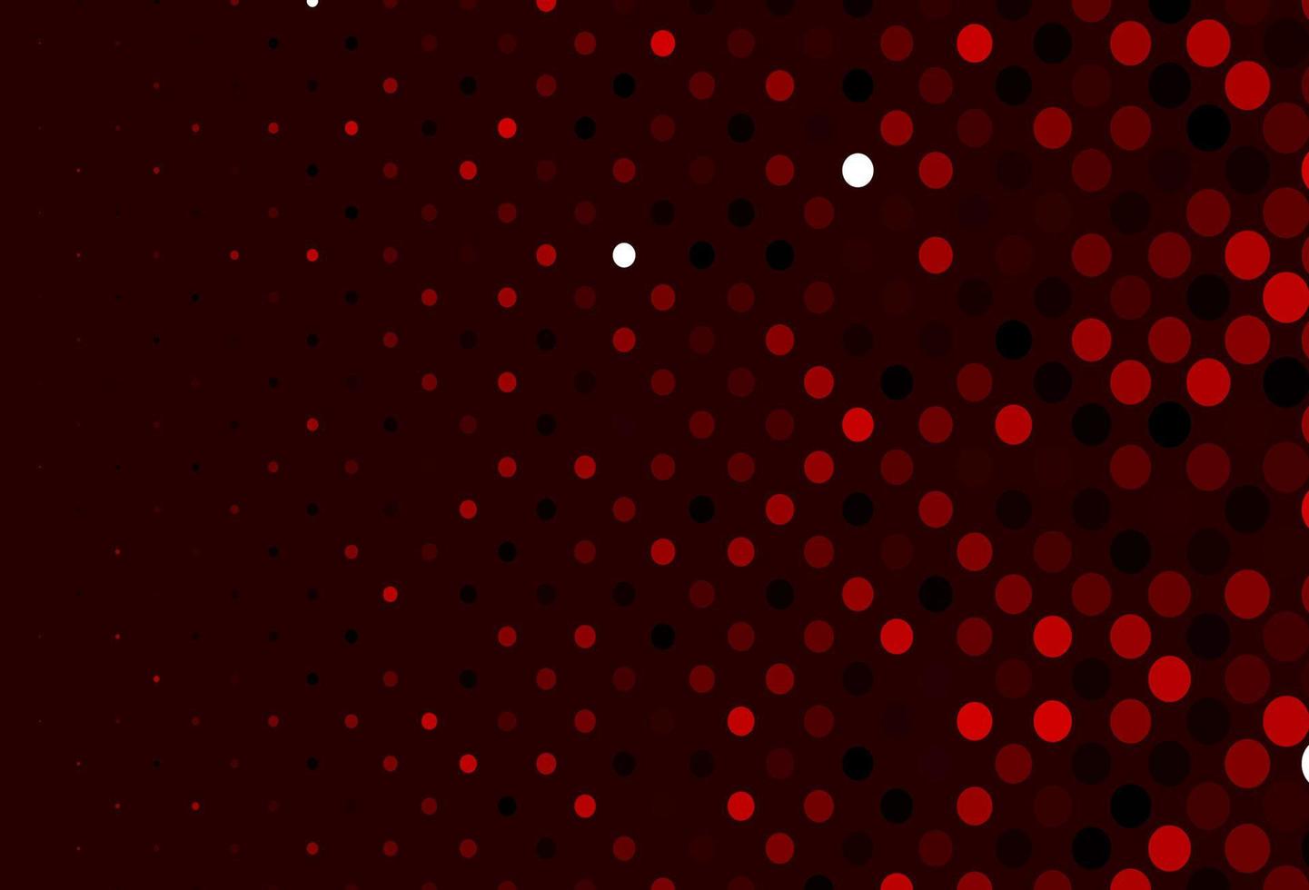 Dark Red vector cover with spots.