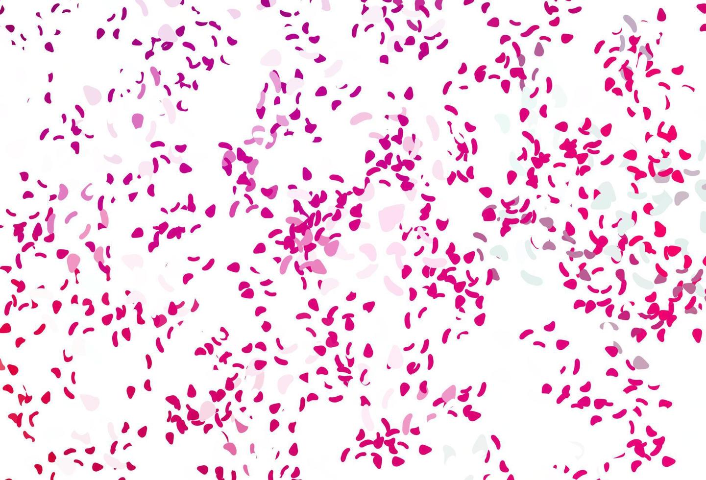 Light purple, pink vector pattern with chaotic shapes.