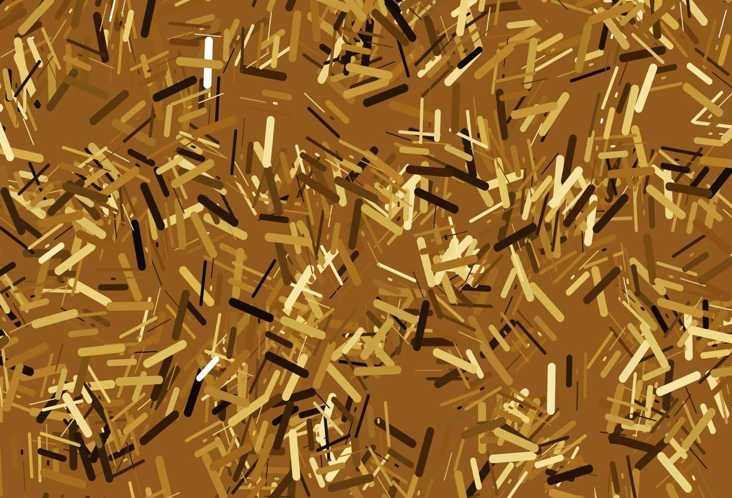 Dark yellow, orange vector template with repeated sticks.