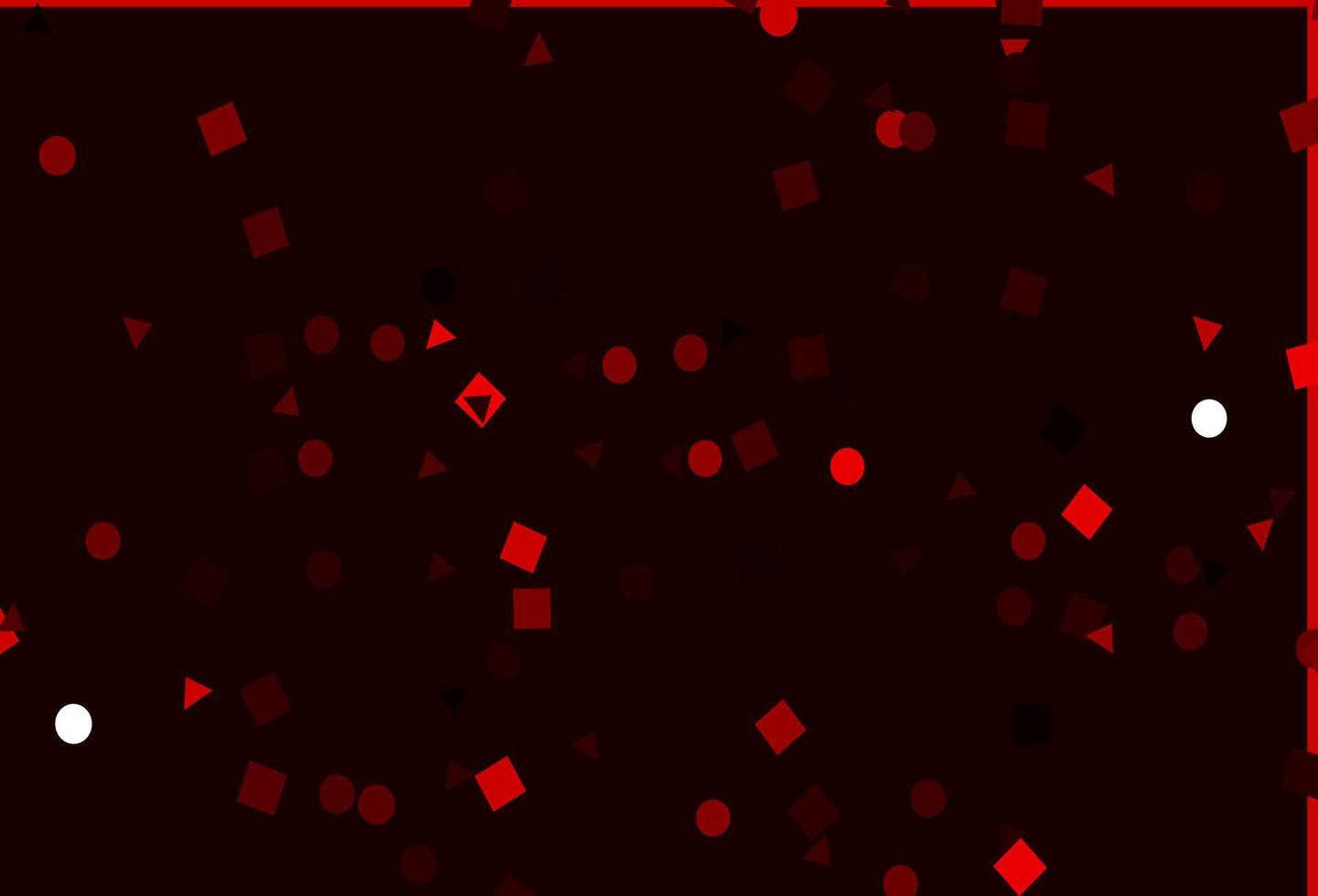 Light Red vector pattern in polygonal style with circles.