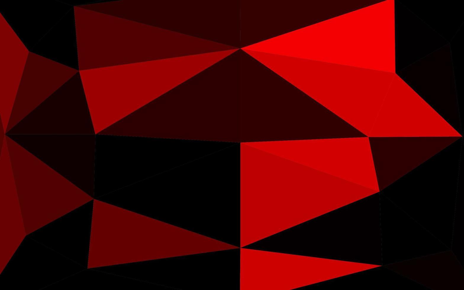 Telón de fondo abstracto de polígono de vector rojo claro.