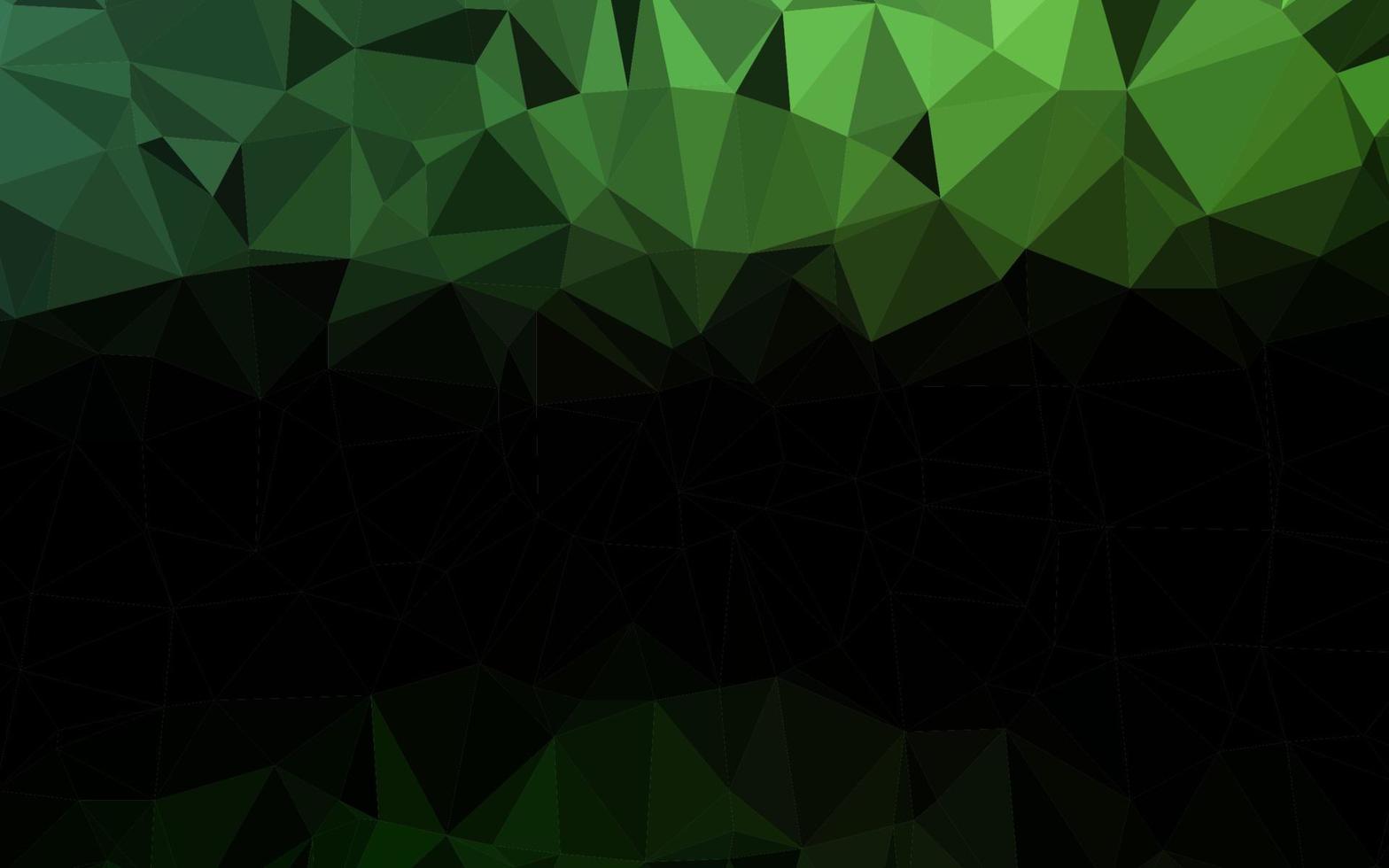 telón de fondo de mosaico abstracto vector verde oscuro.