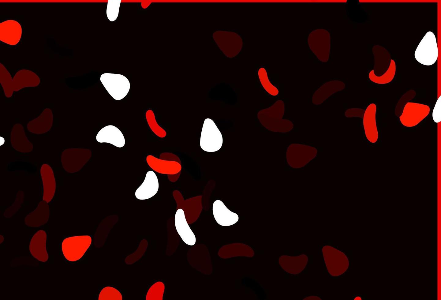 Light Red vector template with memphis shapes.