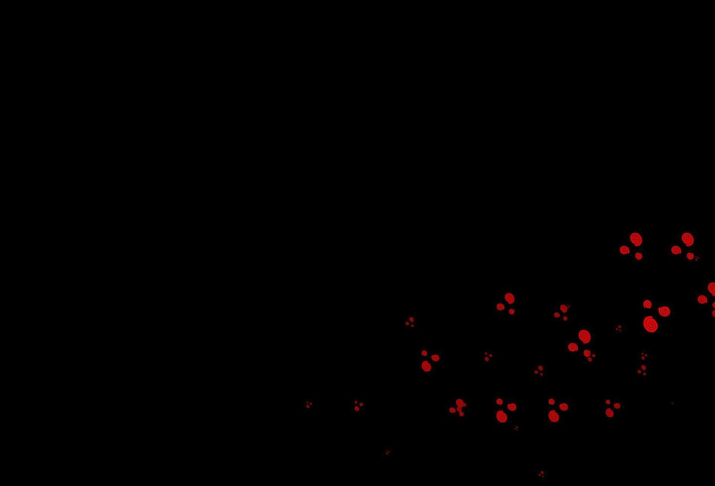 Dark Red vector pattern with lines, ovals.