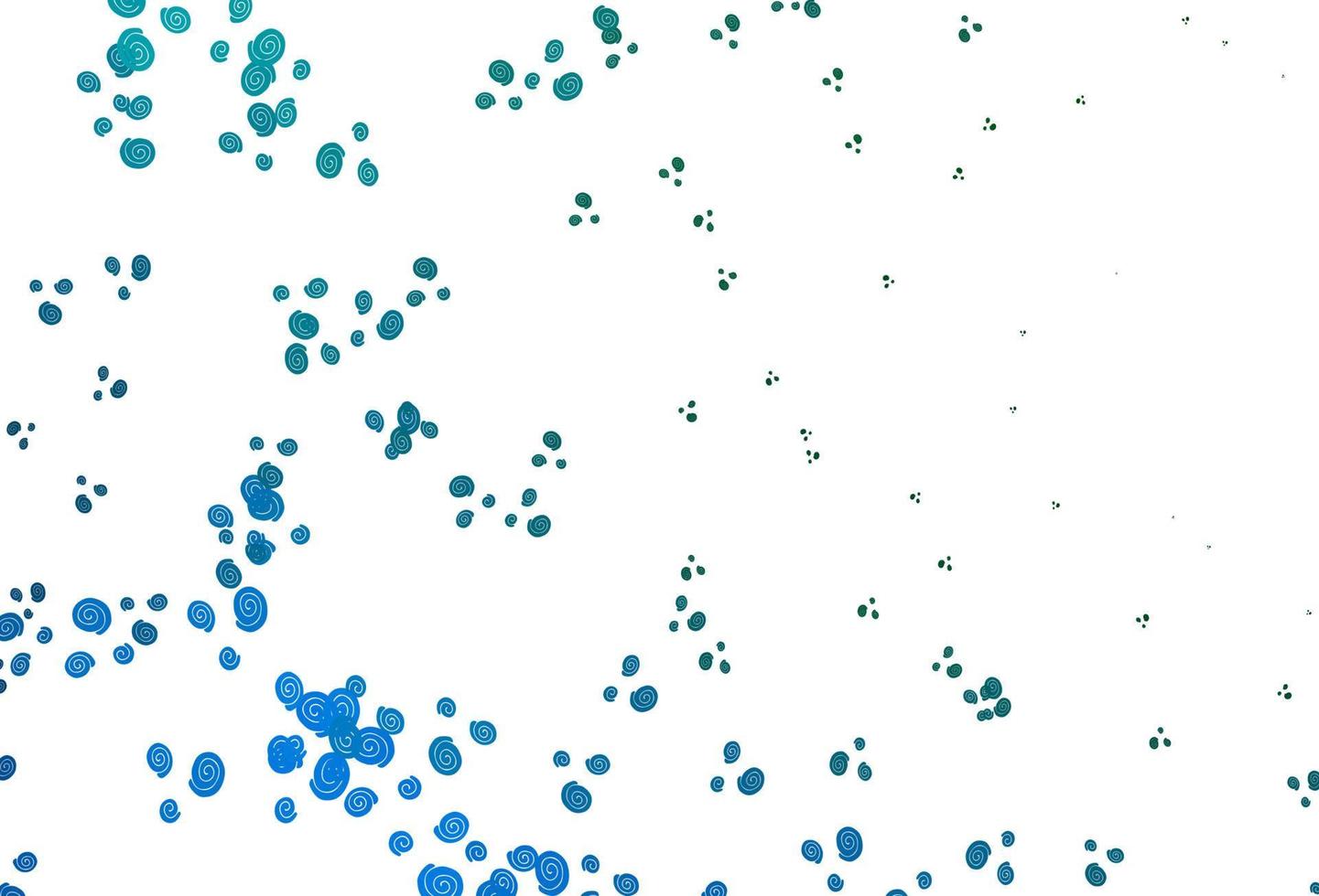 Light Blue, Green vector background with bent lines.