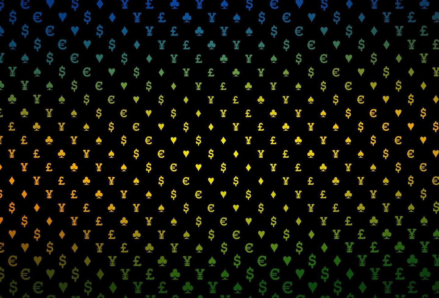 Dark red vector pattern with symbol of cards.