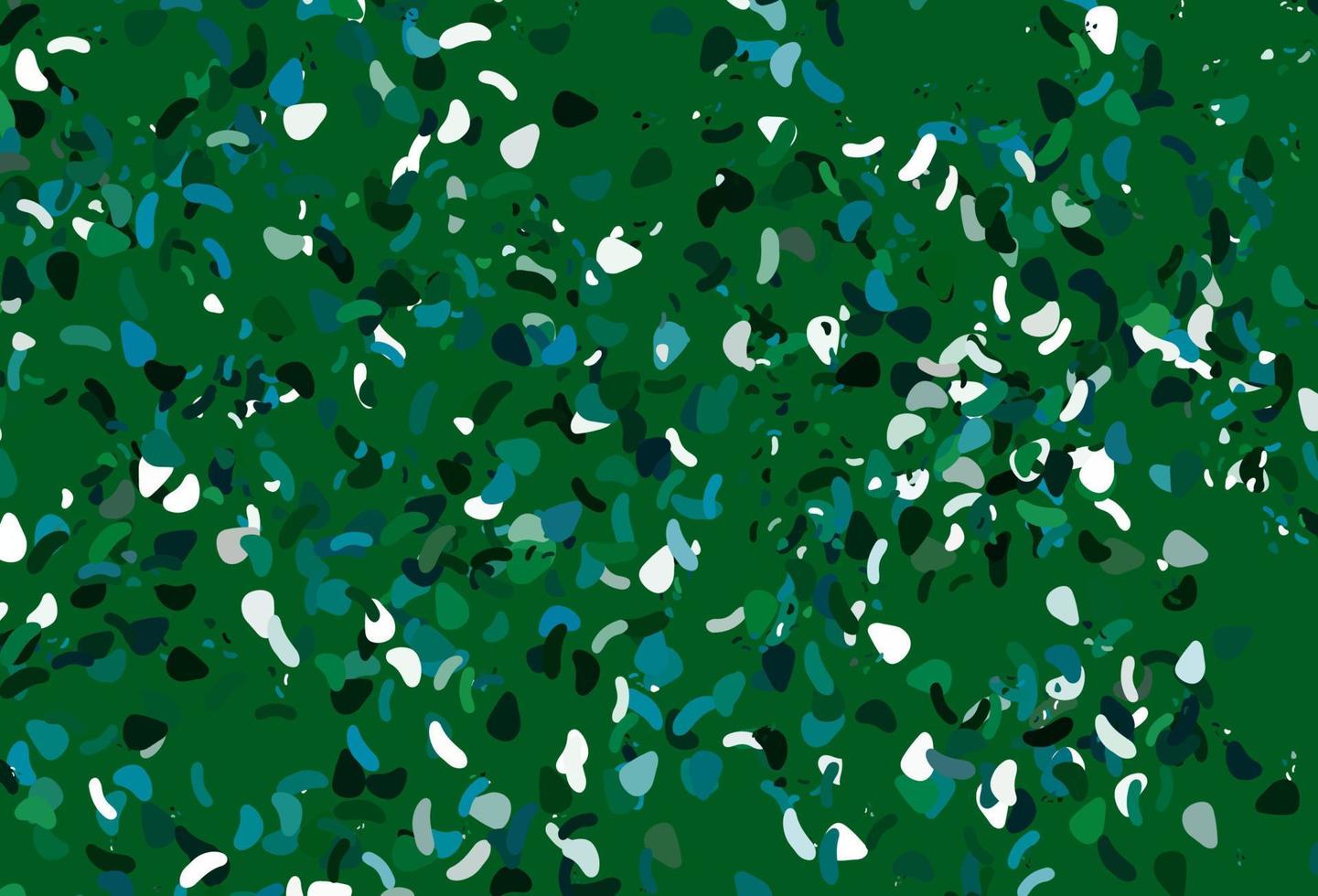 Light blue, green vector pattern with chaotic shapes.