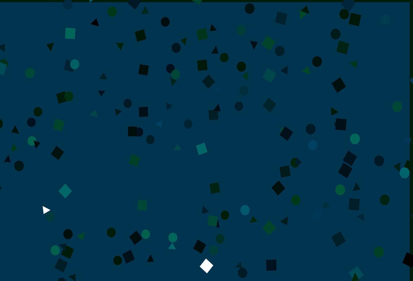 Light Blue, Green vector cover in polygonal style with circles.