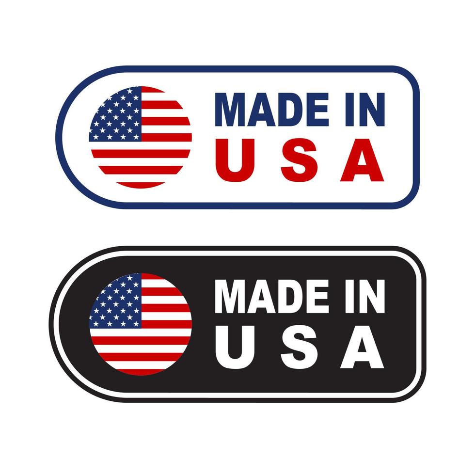 Vector made in USA sign, Made In USA Banner icon design.