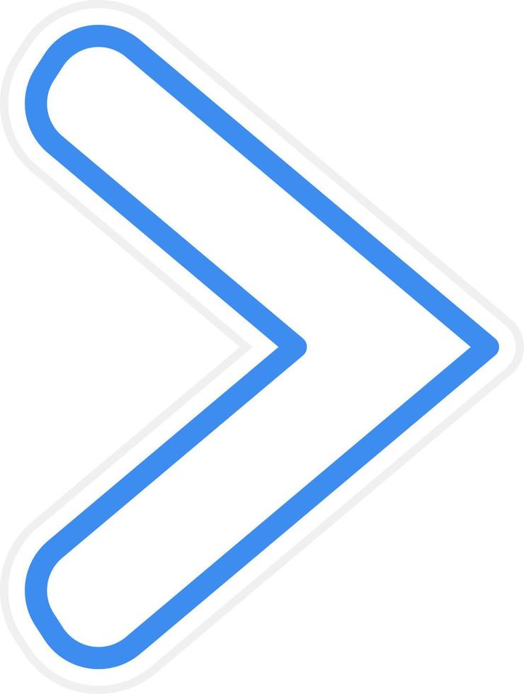Right Chevron Icon Style vector