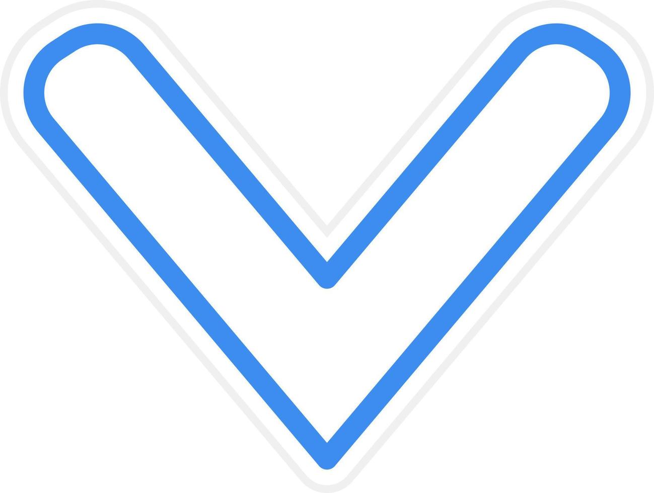 Down Chevron Icon Style vector