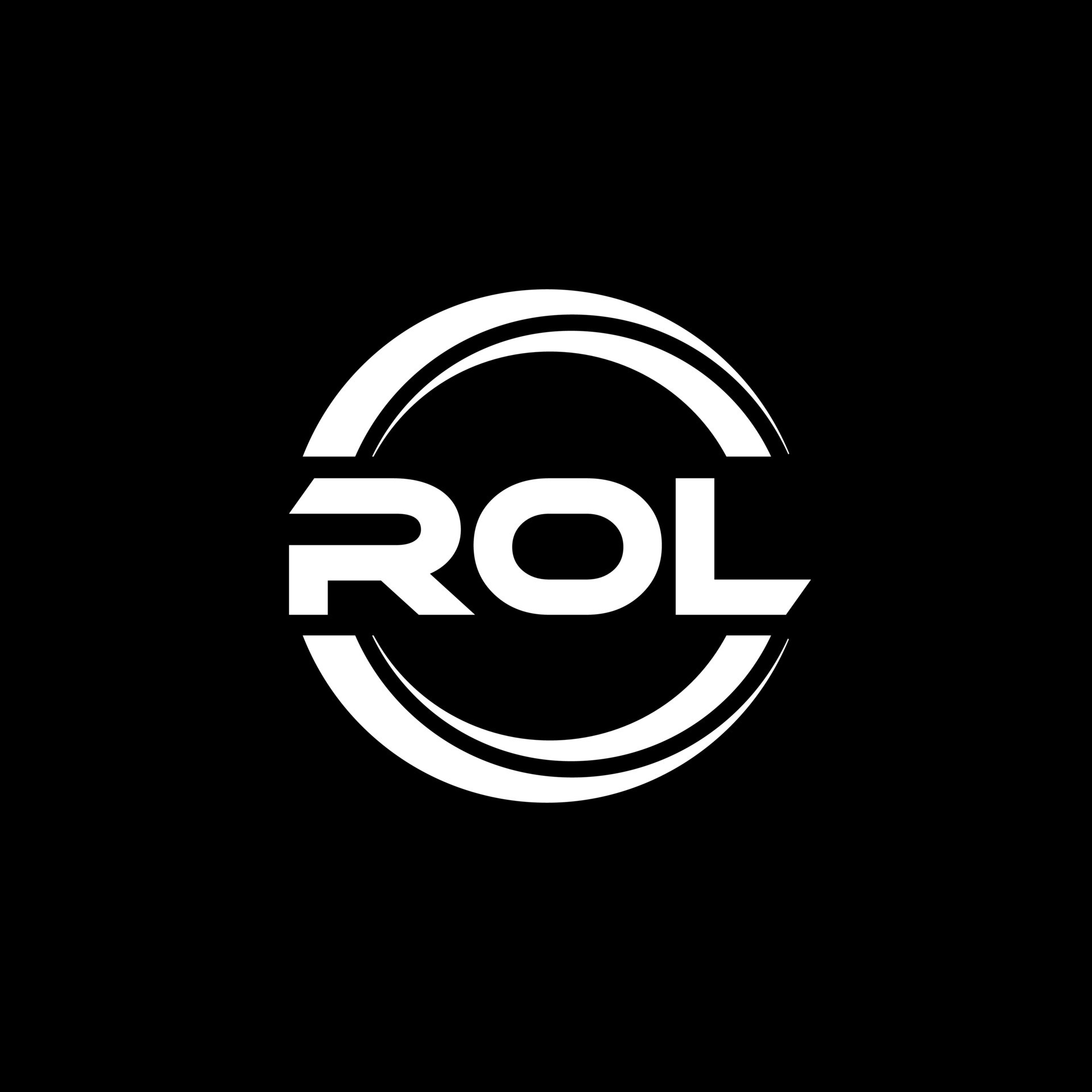 diseño del logotipo de la letra rol en la ilustración. logotipo