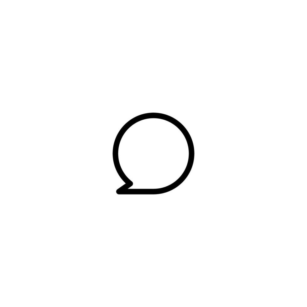 Bubble Chat Icon Simple Vector Perfect Illustration