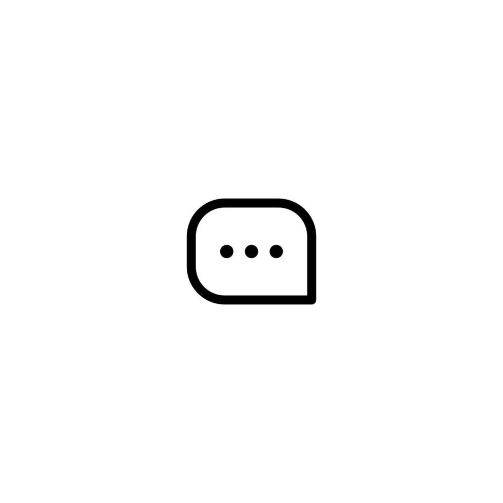 Bubble Chat Icon Simple Vector Perfect Illustration