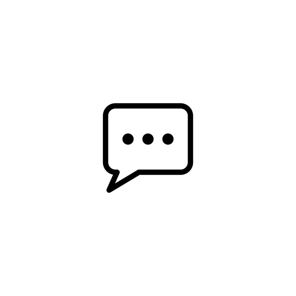 Bubble Chat Icon Simple Vector Perfect Illustration