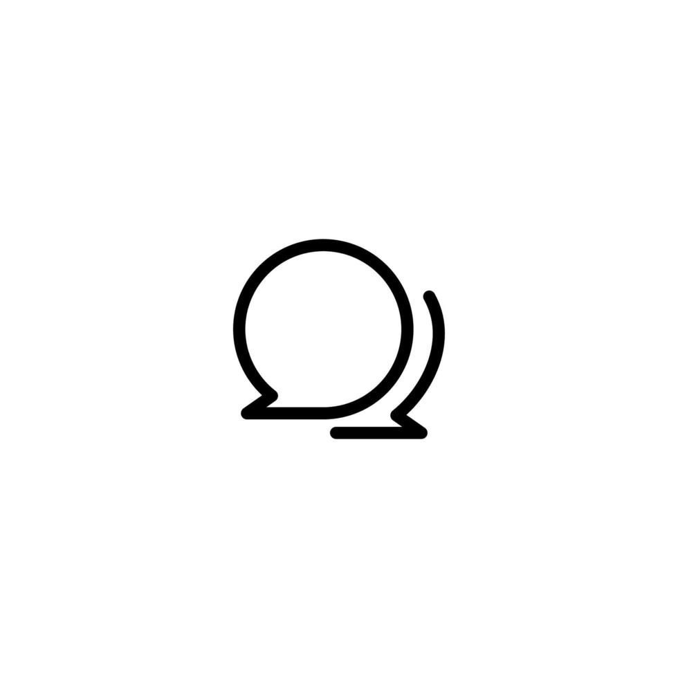 Bubble Chat Icon Simple Vector Perfect Illustration