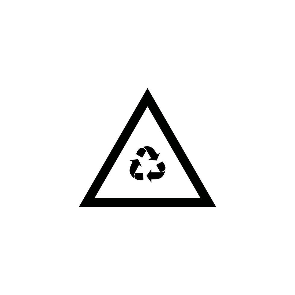 icono de reciclaje simple vector ilustración perfecta