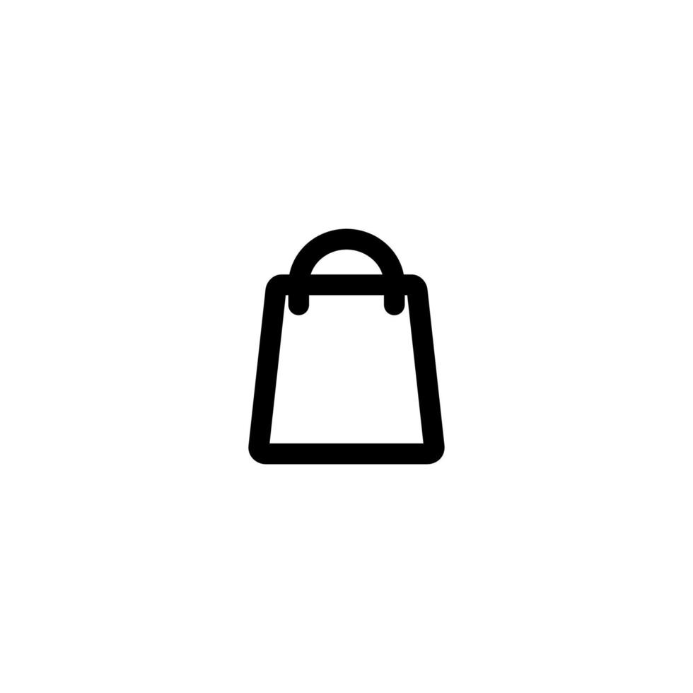 Shopping Bag Icon Simple Vector Perfect Illustration