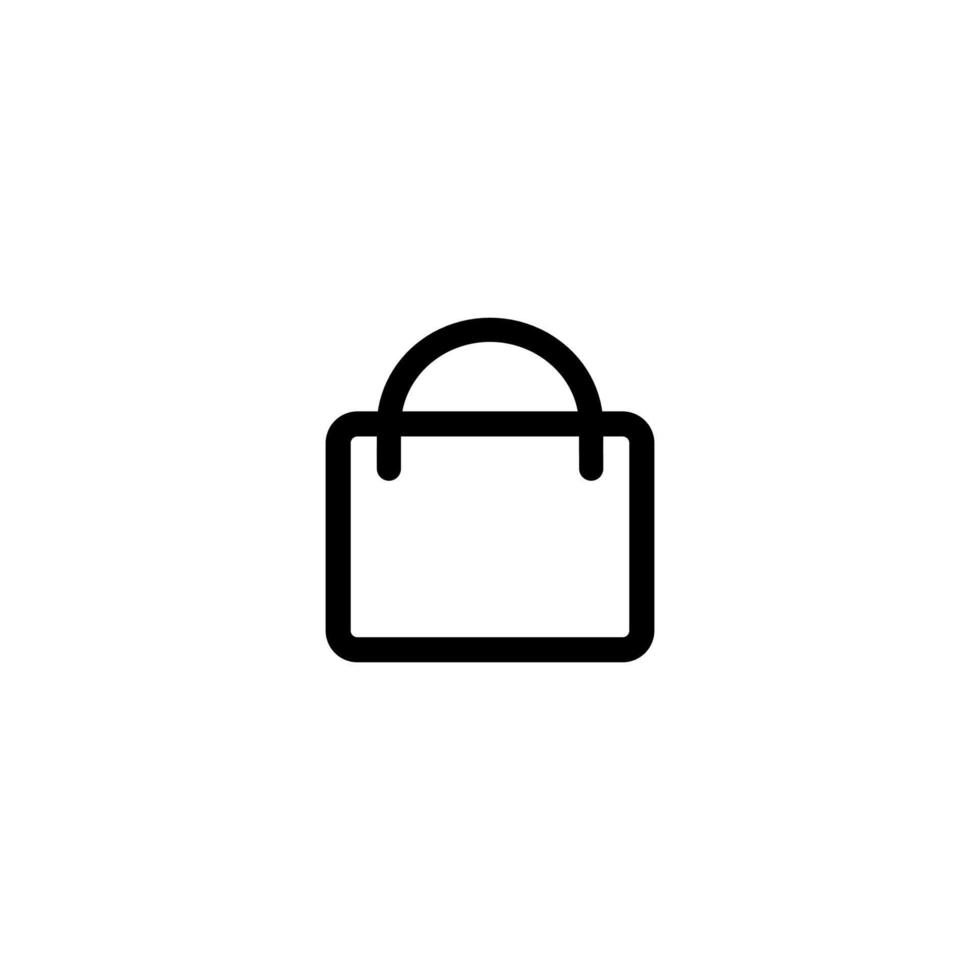 Shopping Bag Icon Simple Vector Perfect Illustration