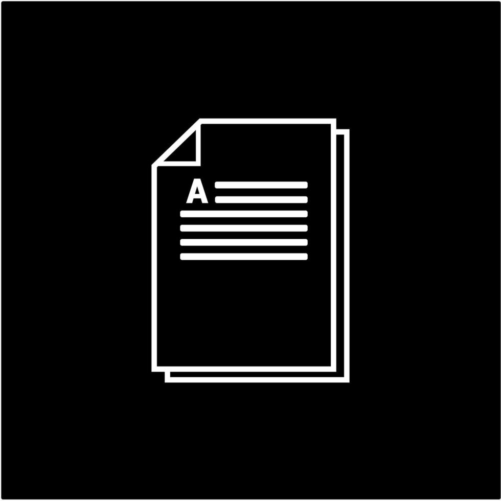Paper Icon Simple Vector Perfect Illustration