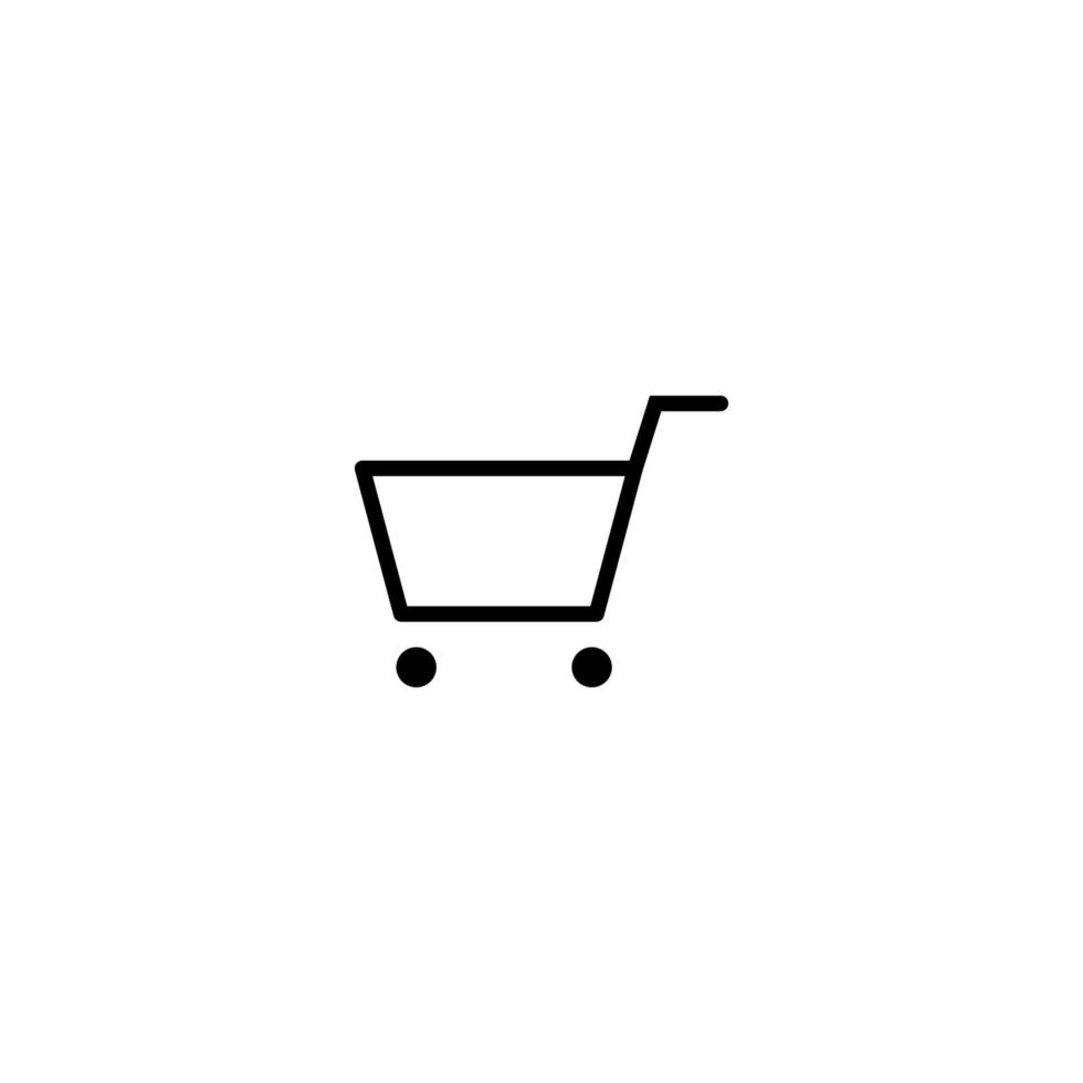 icono de carrito de compras simple vector ilustración perfecta