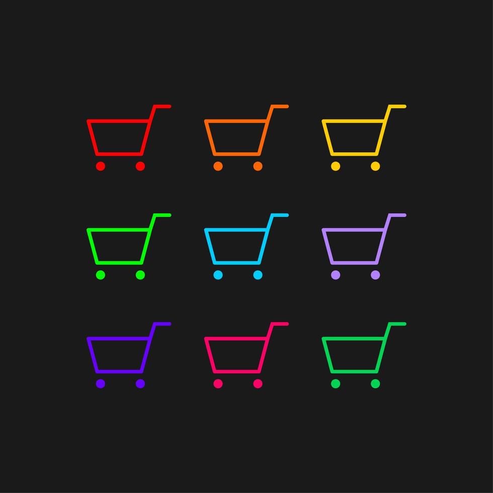 Shopping Cart Icon Simple Vector Perfect Illustration