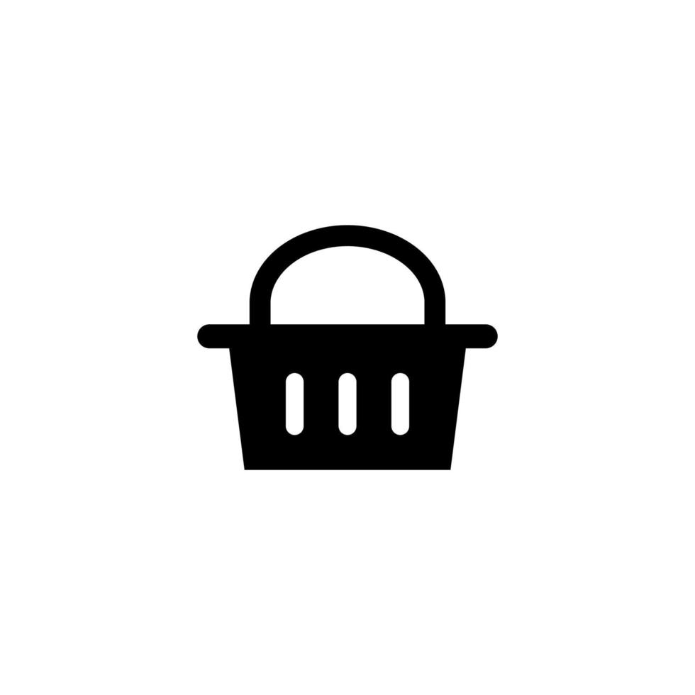 Shopping Basket Icon Simple Vector Perfect Illustration