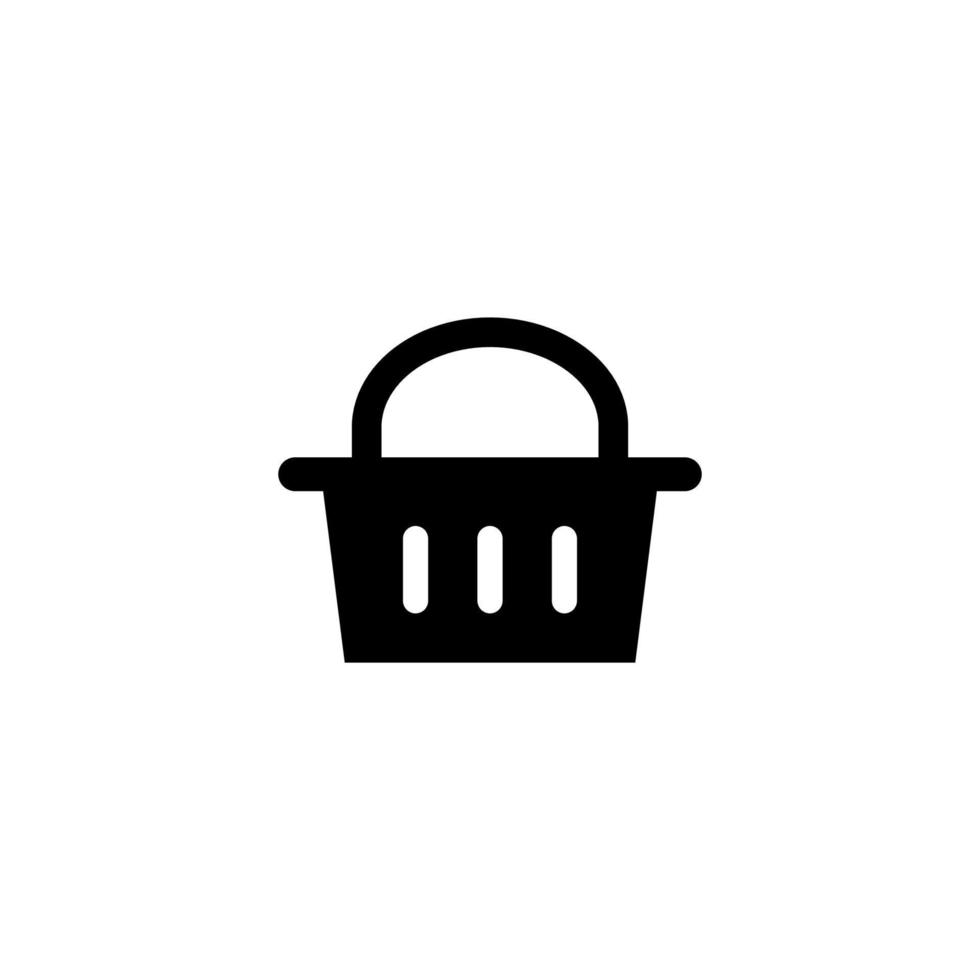 cesta de la compra icono simple vector ilustración perfecta