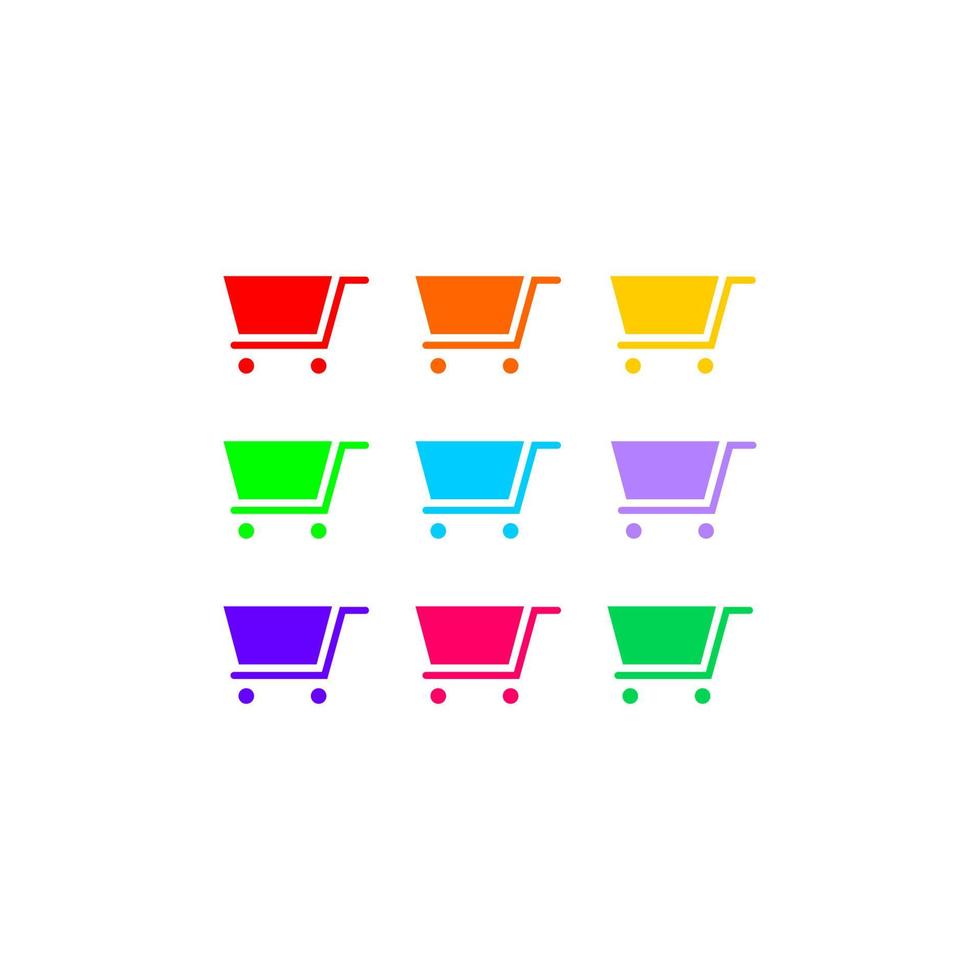 icono de carrito de compras simple vector ilustración perfecta