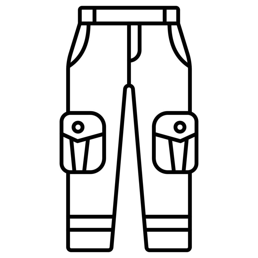 pantalón que se puede modificar o editar fácilmente vector