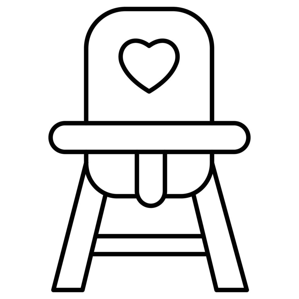 silla de bebé que puede modificar o editar fácilmente vector