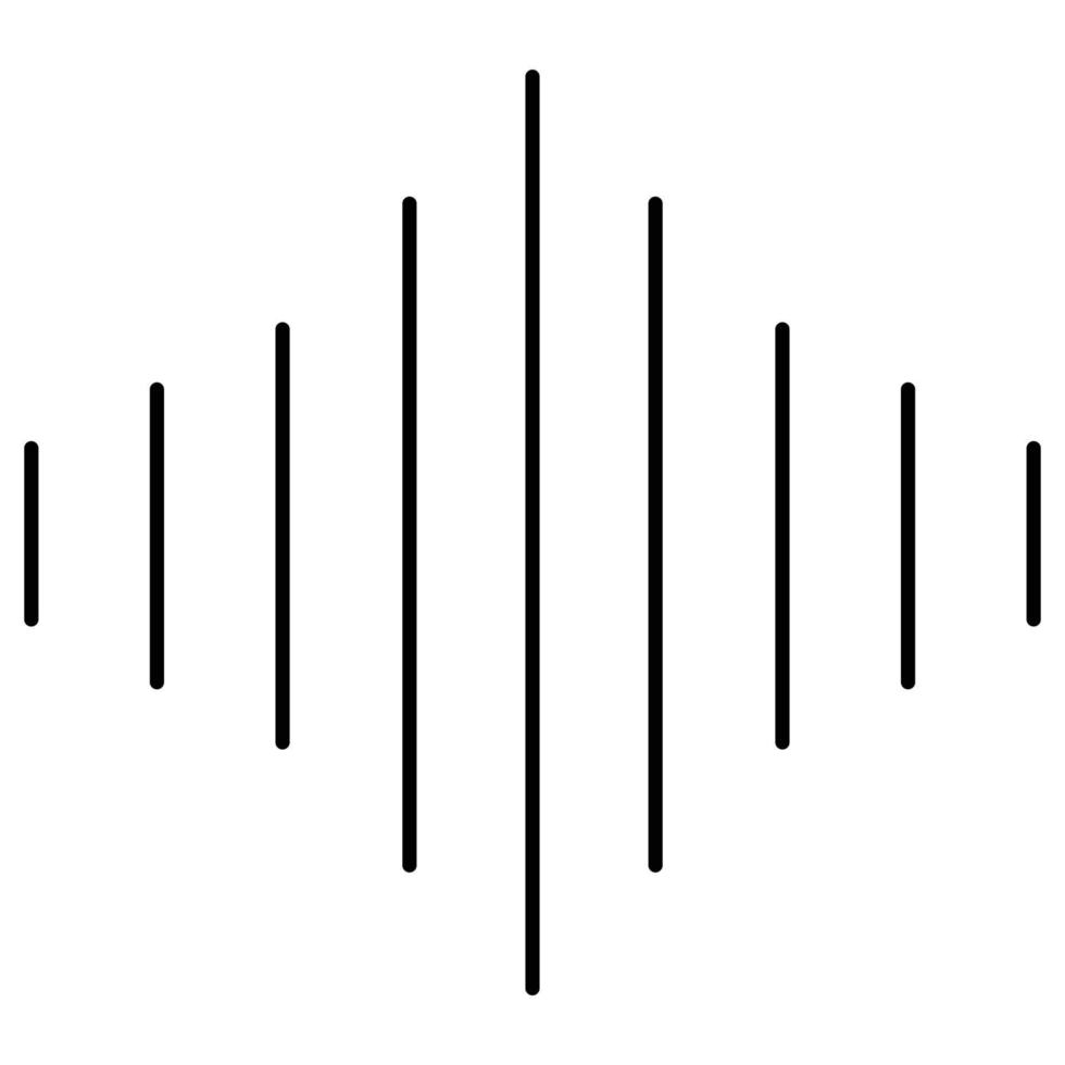 ondas de audio que se pueden modificar o editar fácilmente vector