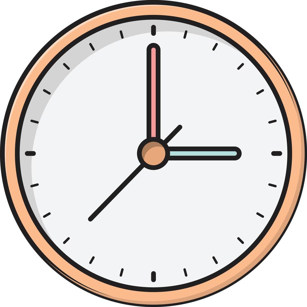 clock vector illustration on a background.Premium quality symbols.vector icons for concept and graphic design.