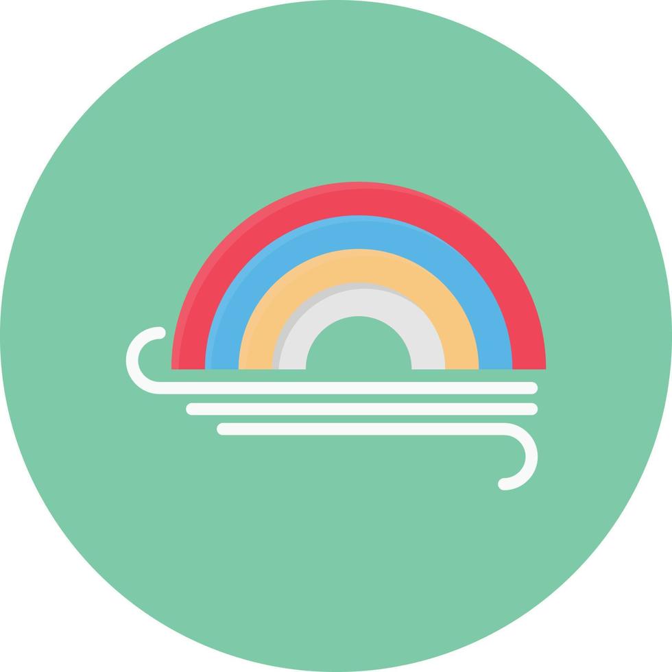 ilustración de vector de arco iris en un fondo. símbolos de calidad premium. iconos vectoriales para concepto y diseño gráfico.