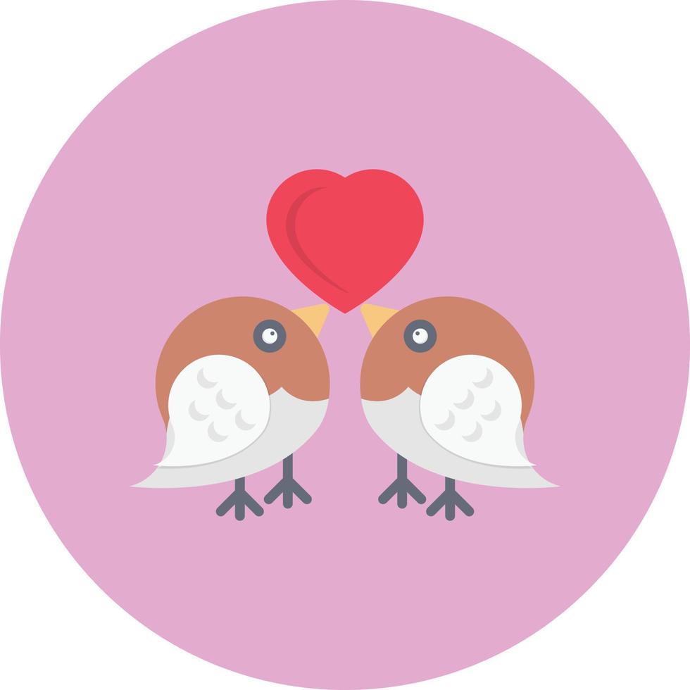 ilustración vectorial de pájaros amorosos en un fondo. símbolos de calidad premium. iconos vectoriales para concepto y diseño gráfico. vector
