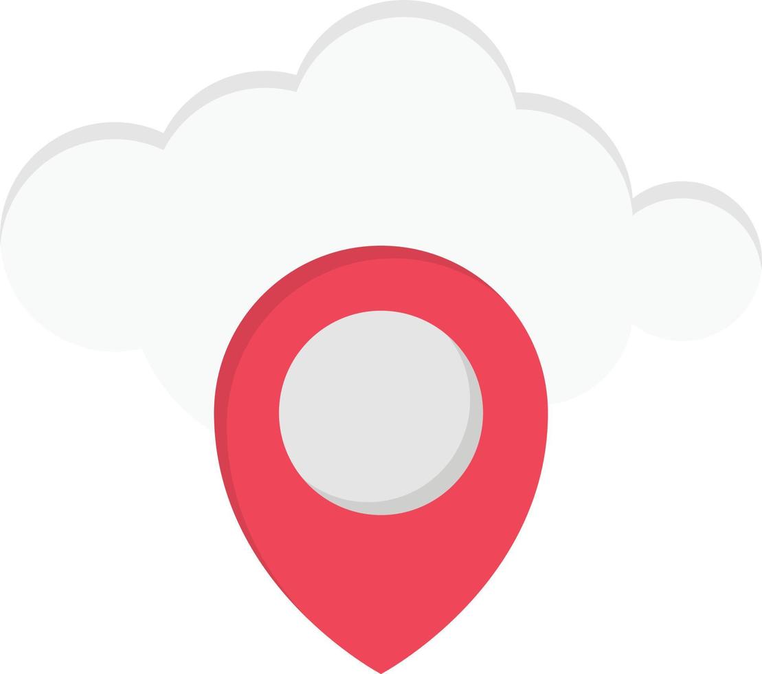 cloud location vector illustration on a background.Premium quality symbols.vector icons for concept and graphic design.