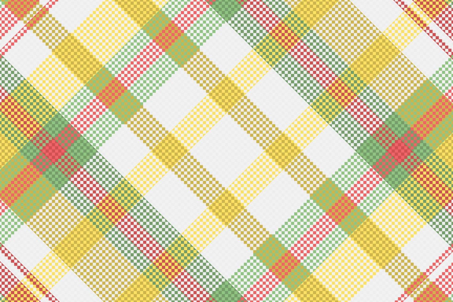 Tartan or plaid retro color pattern. vector