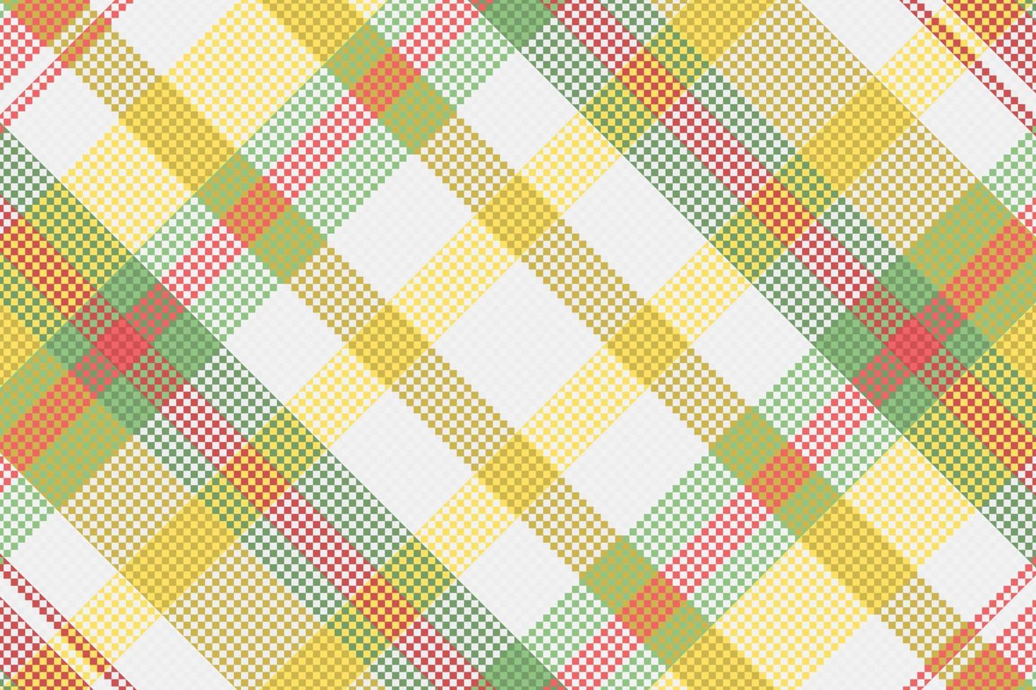 Tartan or plaid retro color pattern. vector