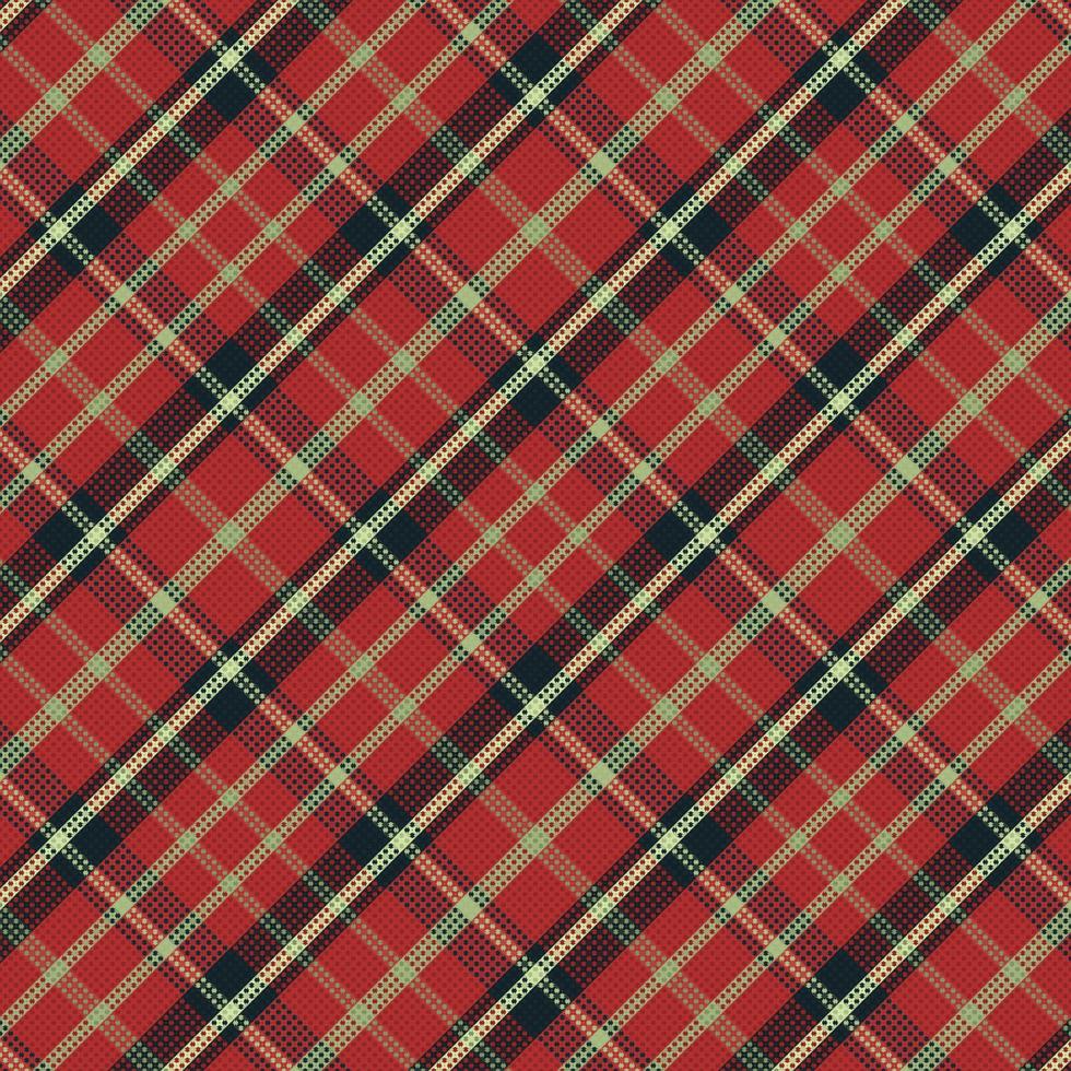 Tartan or plaid retro color pattern. vector