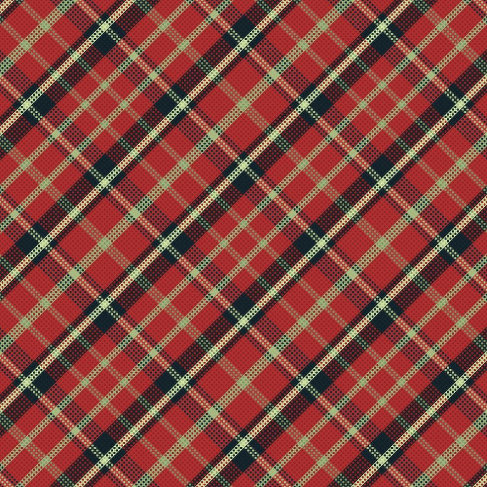 Tartan or plaid retro color pattern. vector