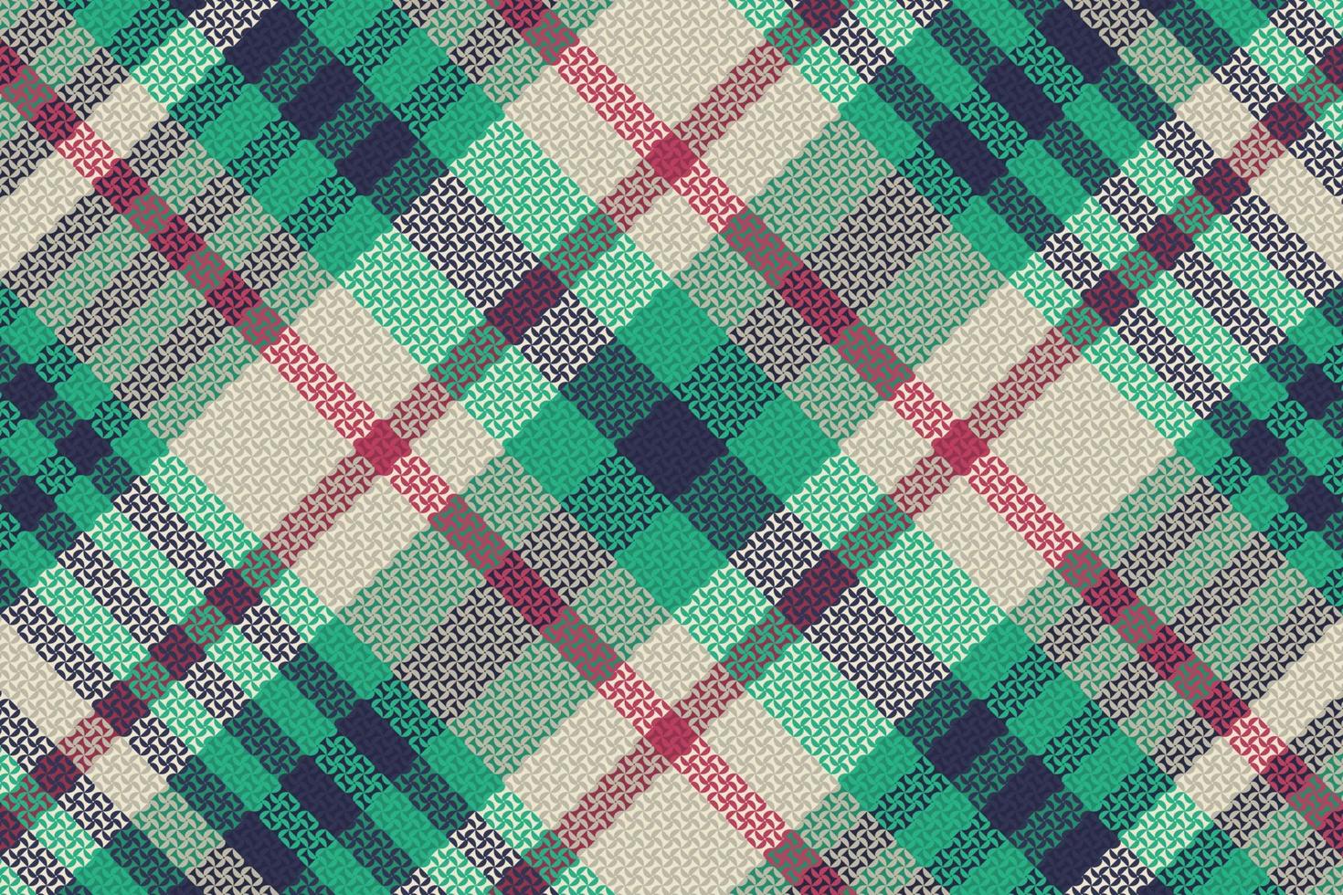 Tartan or plaid retro color pattern. vector