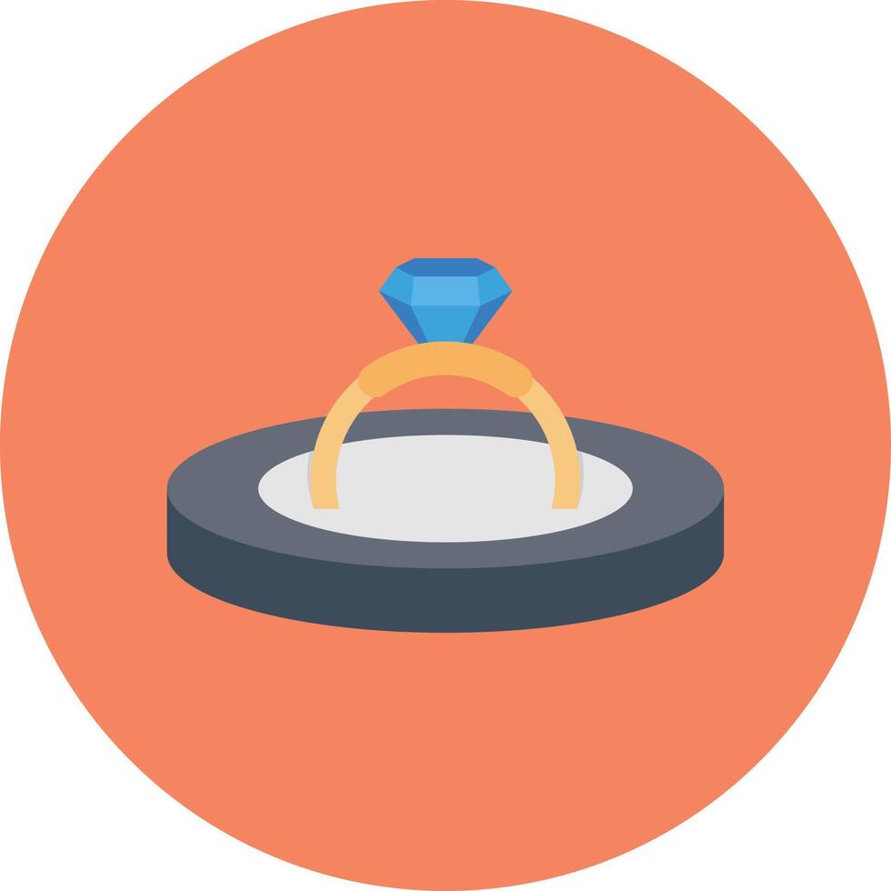 ilustración de vector de anillo en un fondo. símbolos de calidad premium. iconos vectoriales para concepto y diseño gráfico.