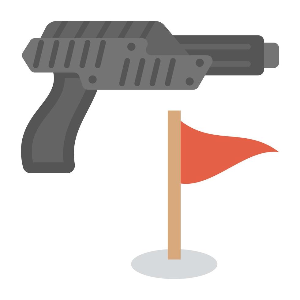 Trendy Shooting Game vector