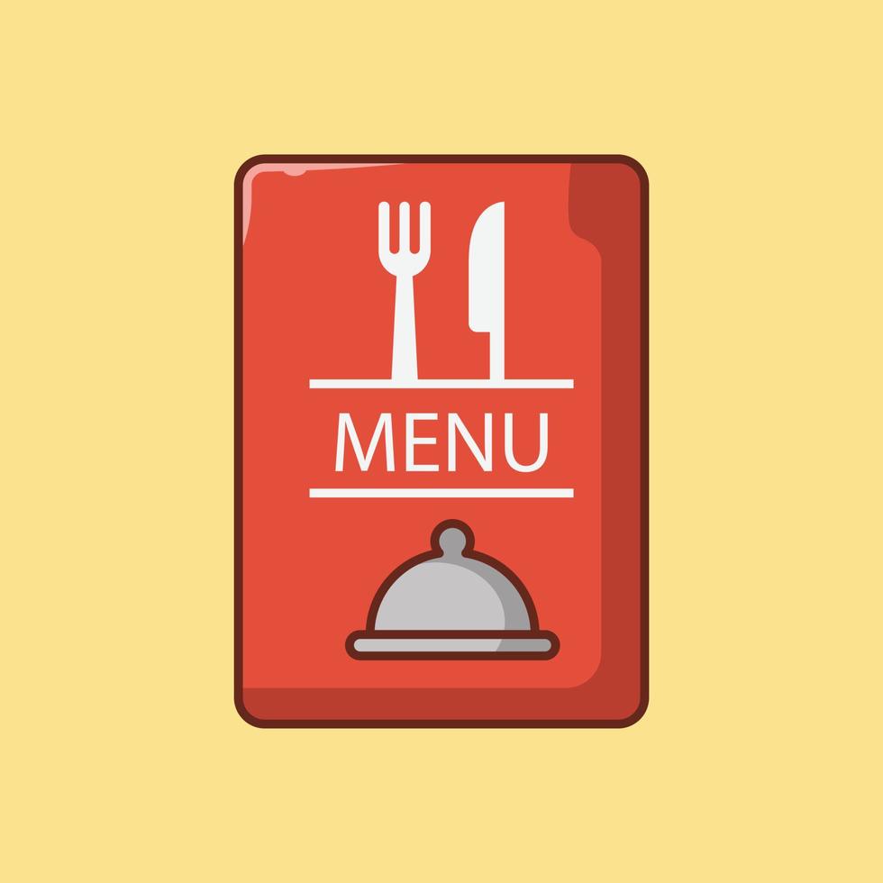 ilustración vectorial de menú en un fondo. símbolos de calidad premium. iconos vectoriales para concepto y diseño gráfico. vector