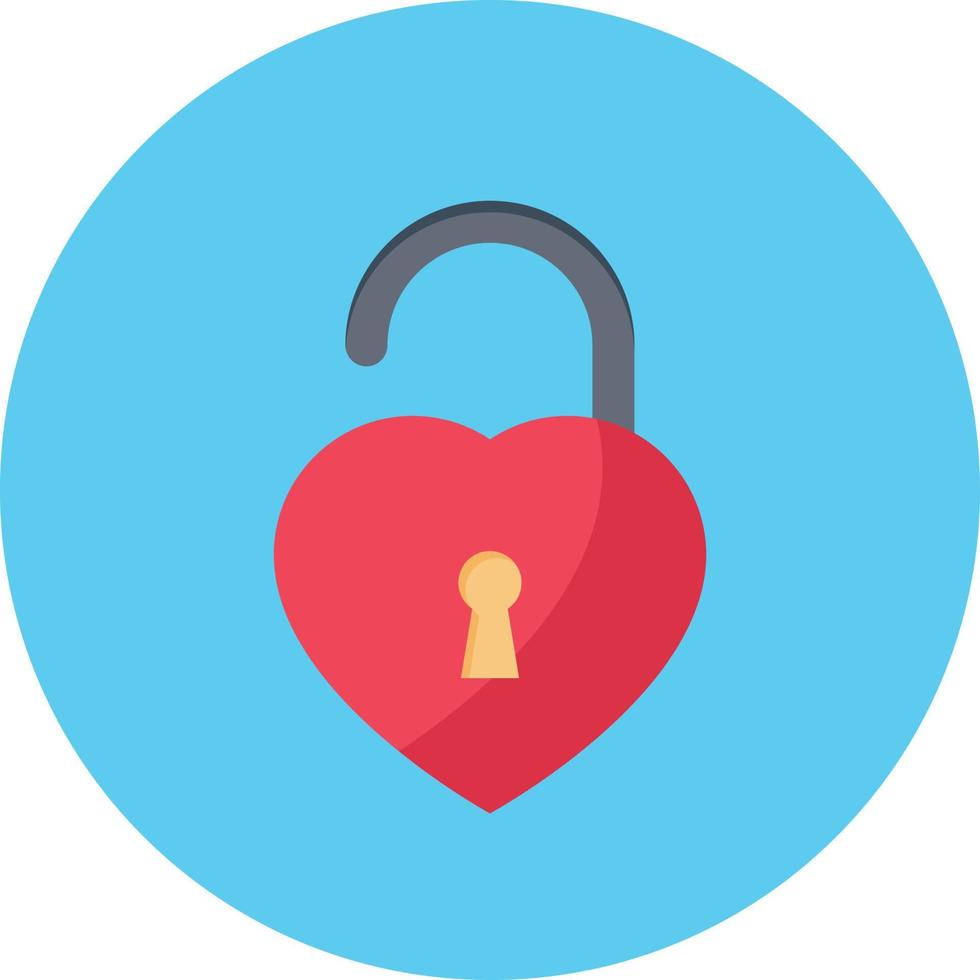 unlock heart vector illustration on a background.Premium quality symbols.vector icons for concept and graphic design.