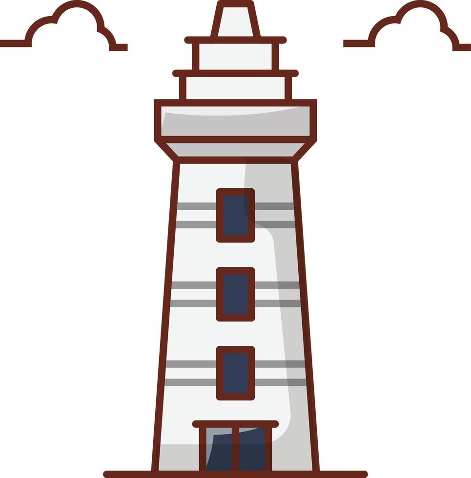 tower vector illustration on a background.Premium quality symbols.vector icons for concept and graphic design.