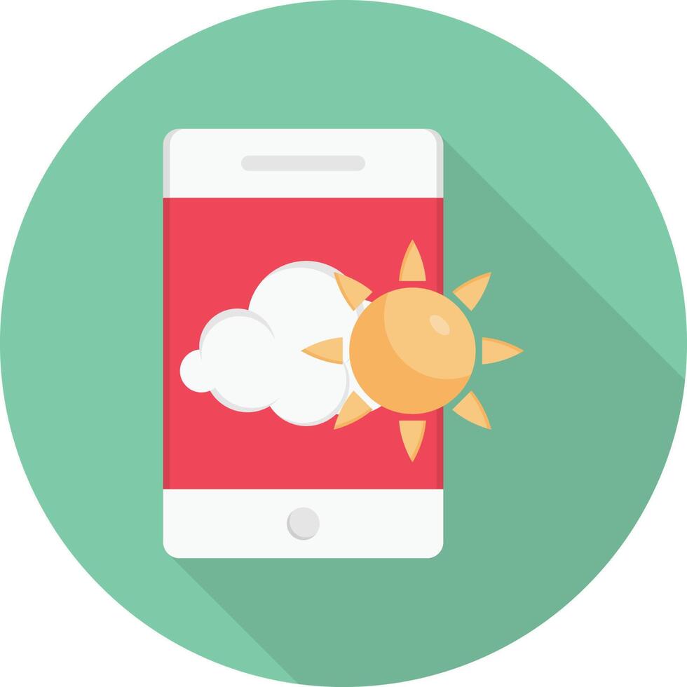 mobile weather vector illustration on a background.Premium quality symbols.vector icons for concept and graphic design.