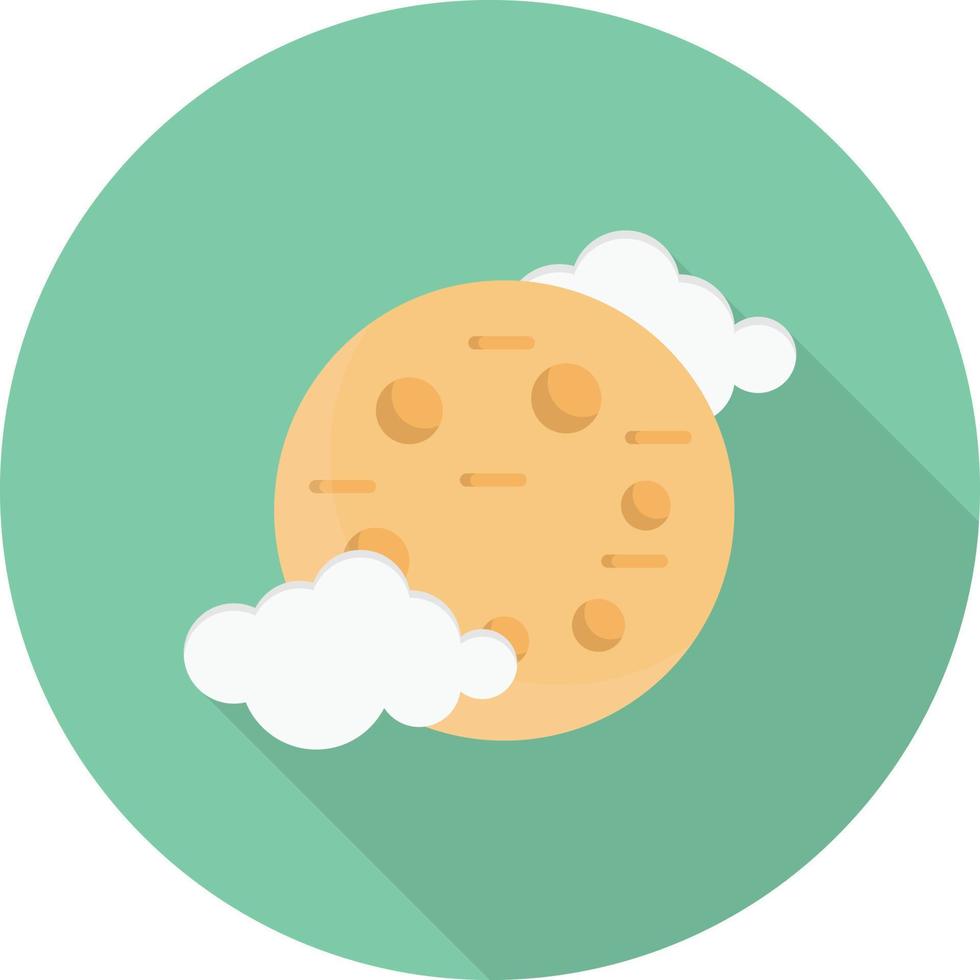 ilustración de vector de luna de nube en un fondo. símbolos de calidad premium. iconos vectoriales para concepto y diseño gráfico.